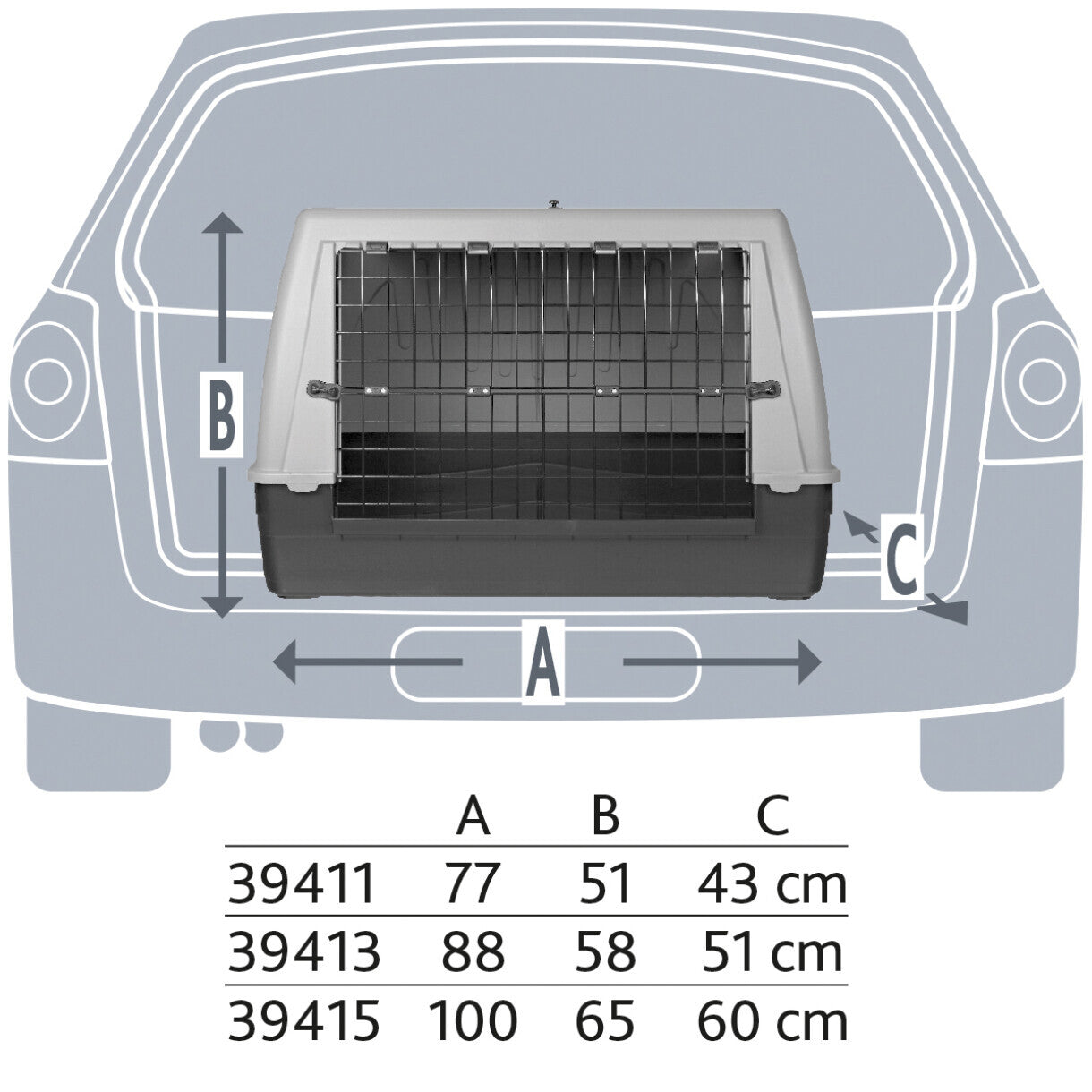 Trixie Hunde transportboks til hunde med træk op åbning