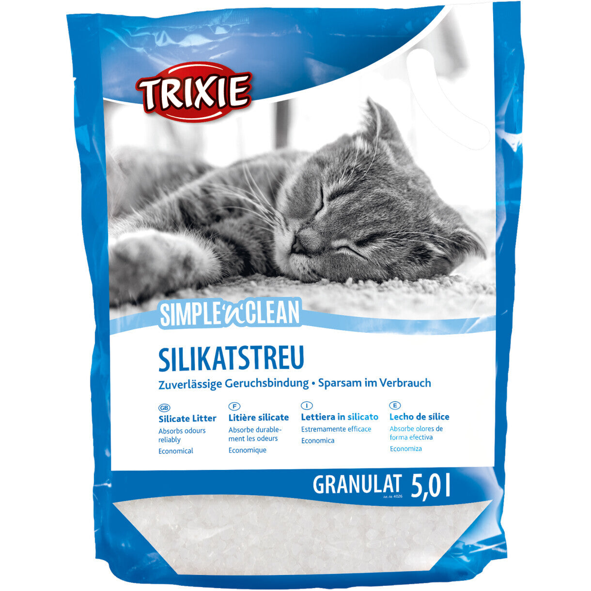 Trixie Simple'n'Clean Silikat kattegrus