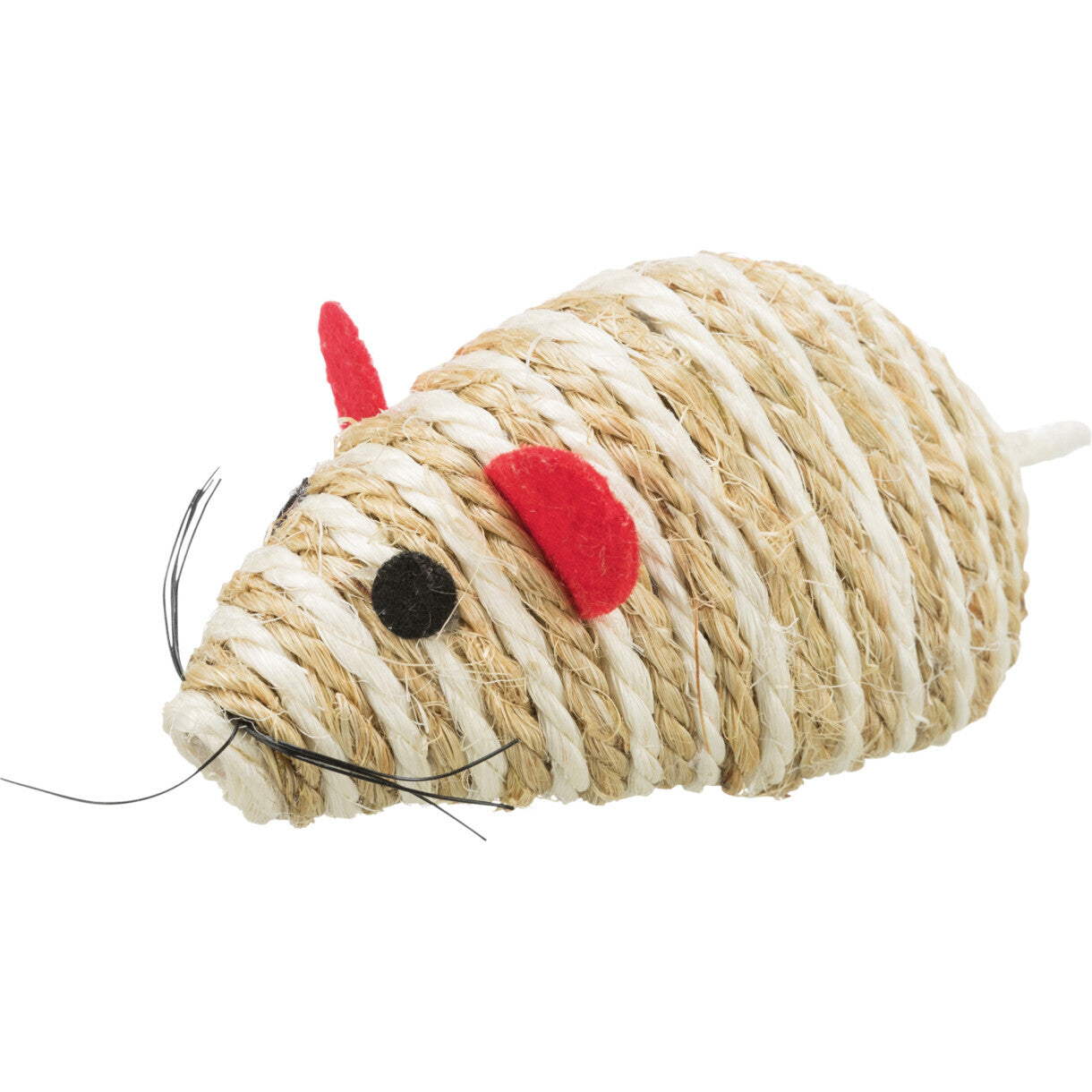 Trixie Kattelegetøj Sisalmus med catnip og lyd 10 cm - assorteret farver