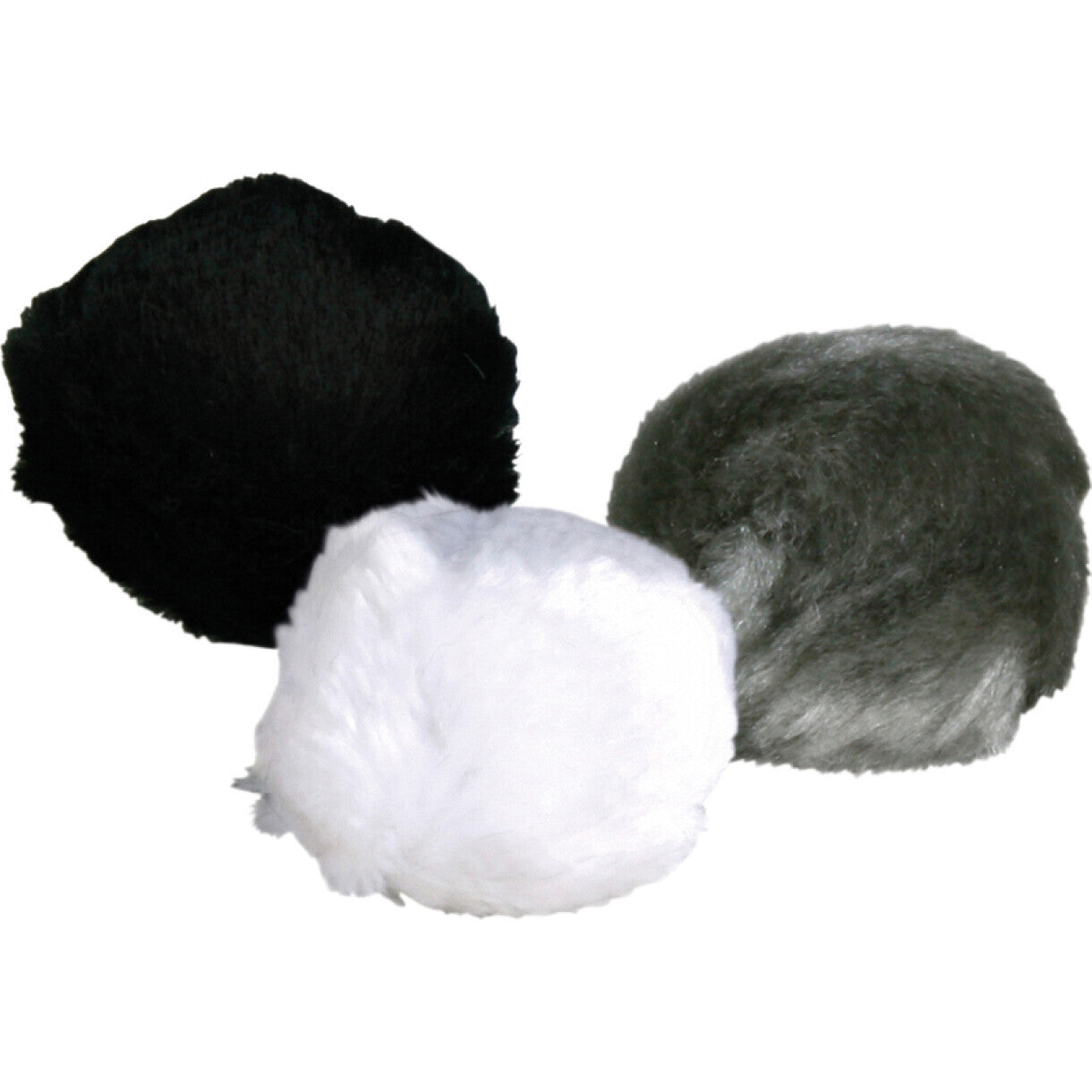 Trixie kattelegetøj Plysbolde med klokke 3 cm - assorteret farver