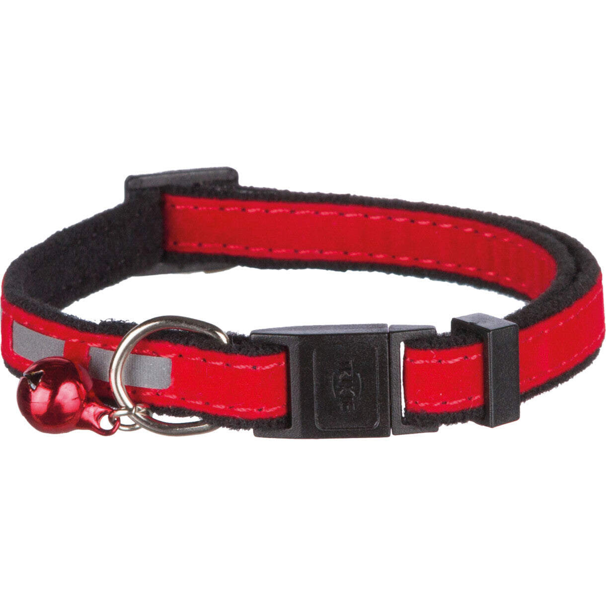 Trixie halsbånd velour med refleks assorteret farver