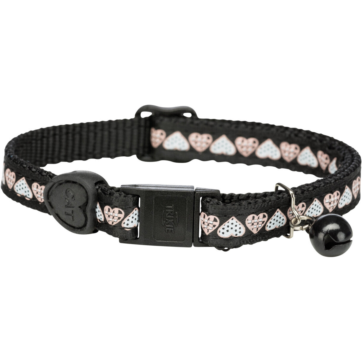 Trixie Kattehalsbånd med hjerter assorteret farver