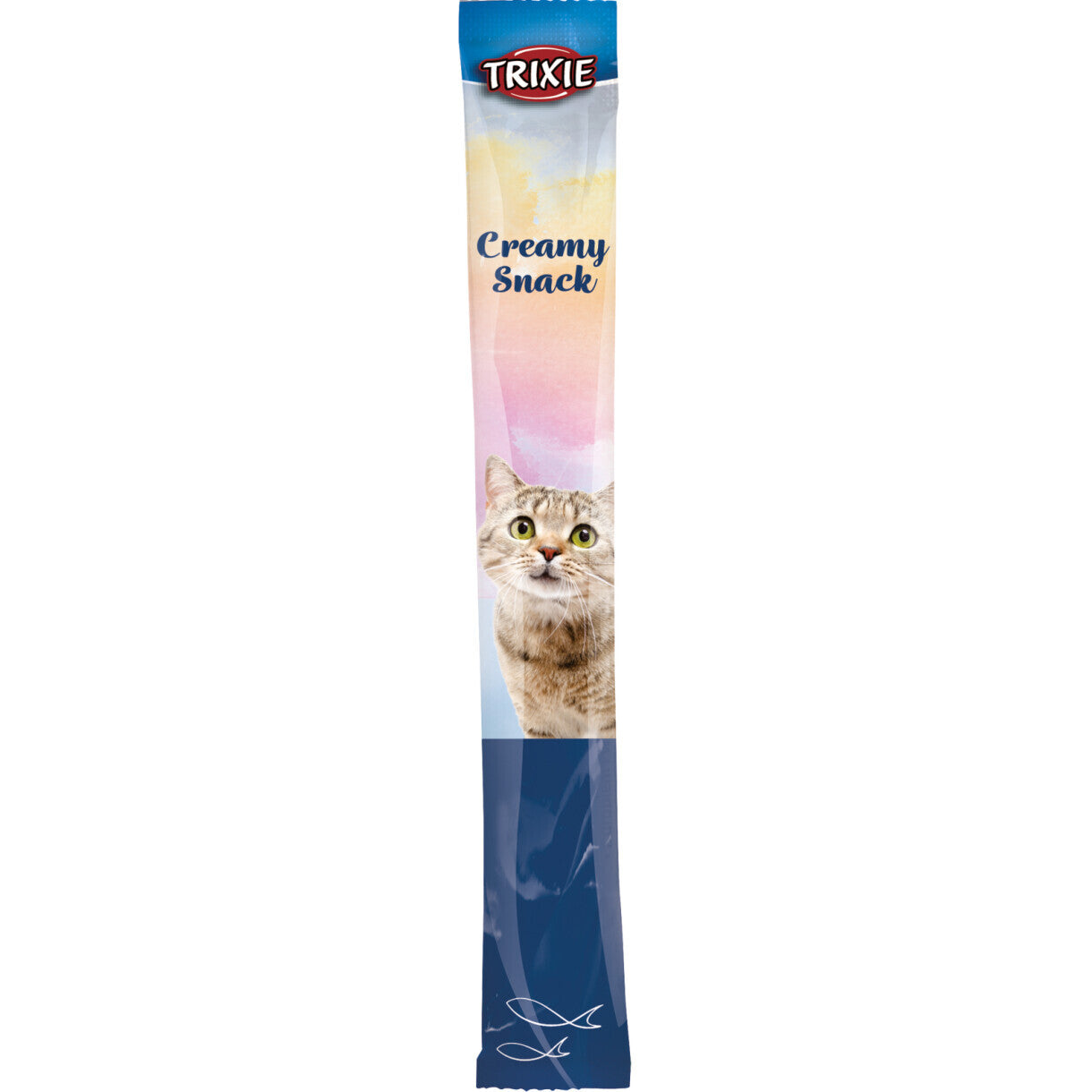 Trixie cremet katte snack med tun og hvid fisk 5 x 14 g - glutenfri