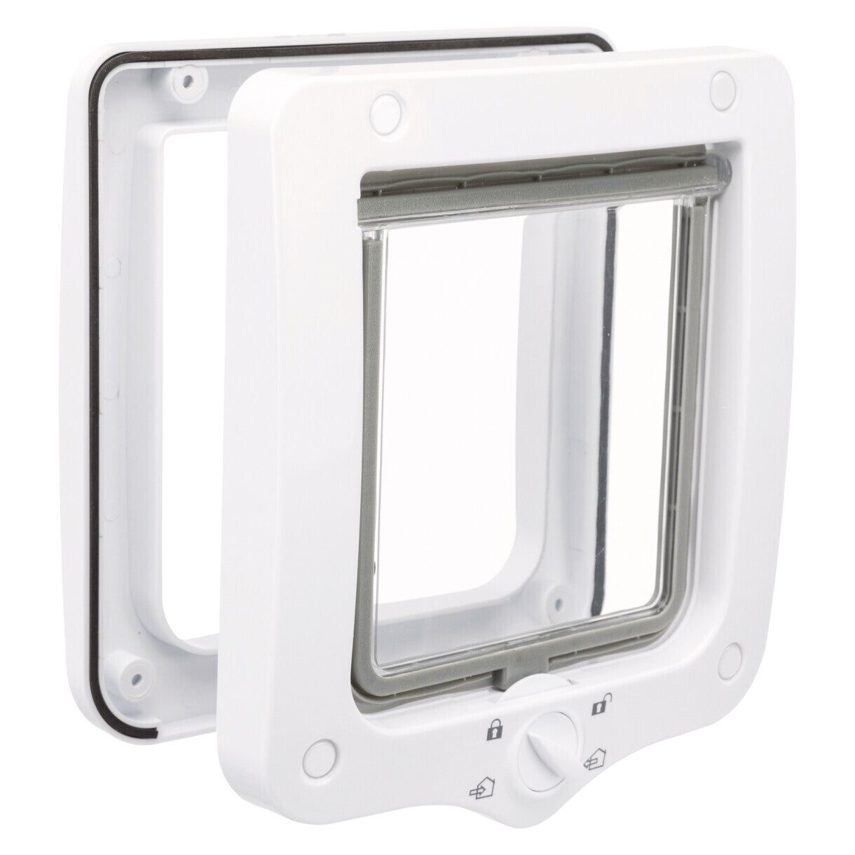 Trixie 4 vejs Kattedør nr 3 - 20 x 22 cm hvid