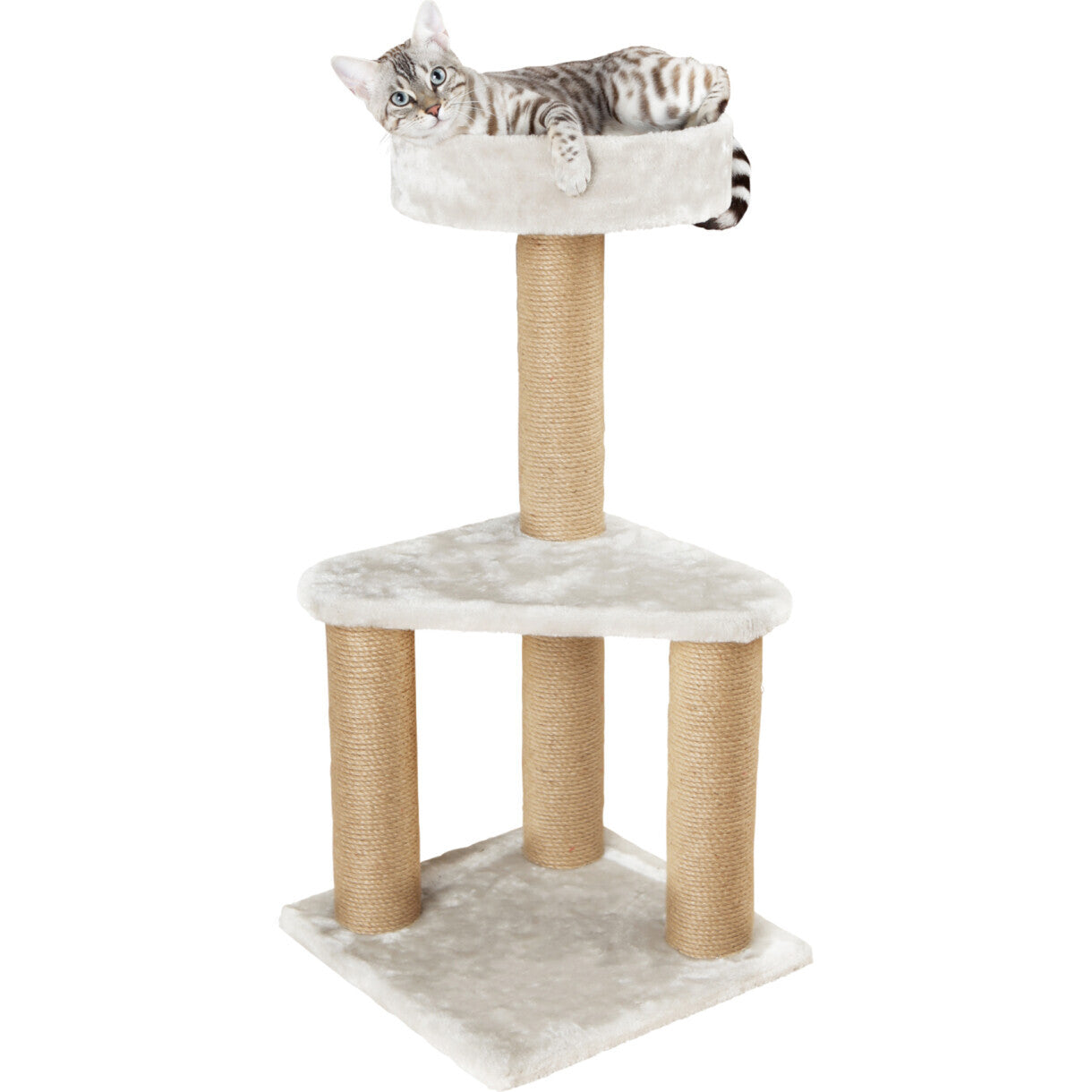 Trixie Katte kradsetræ Ivan 82 cm - lysegrå