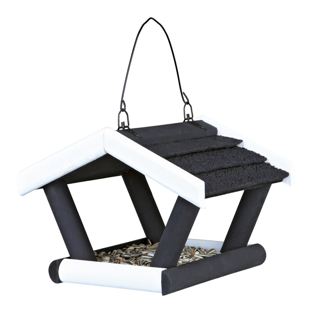 Trixie fugle Foderbræt til ophæng 17 x 19 x 14 cm sort og hvid