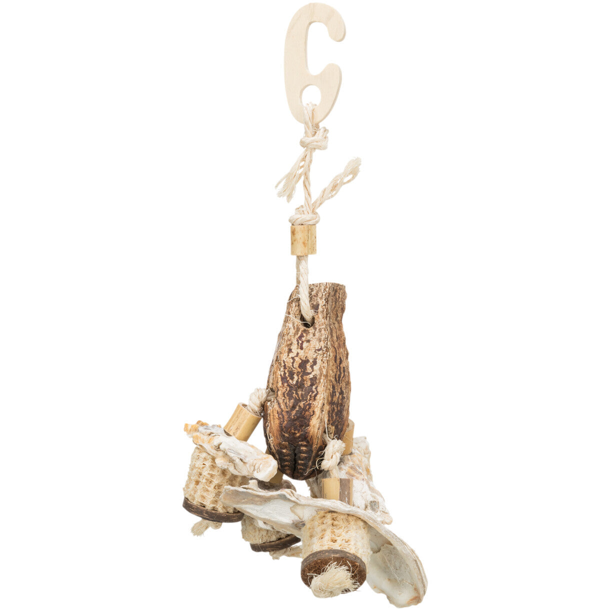 Trixie fuglelegetøj til parakitter og undulater 26 cm - Naturligt