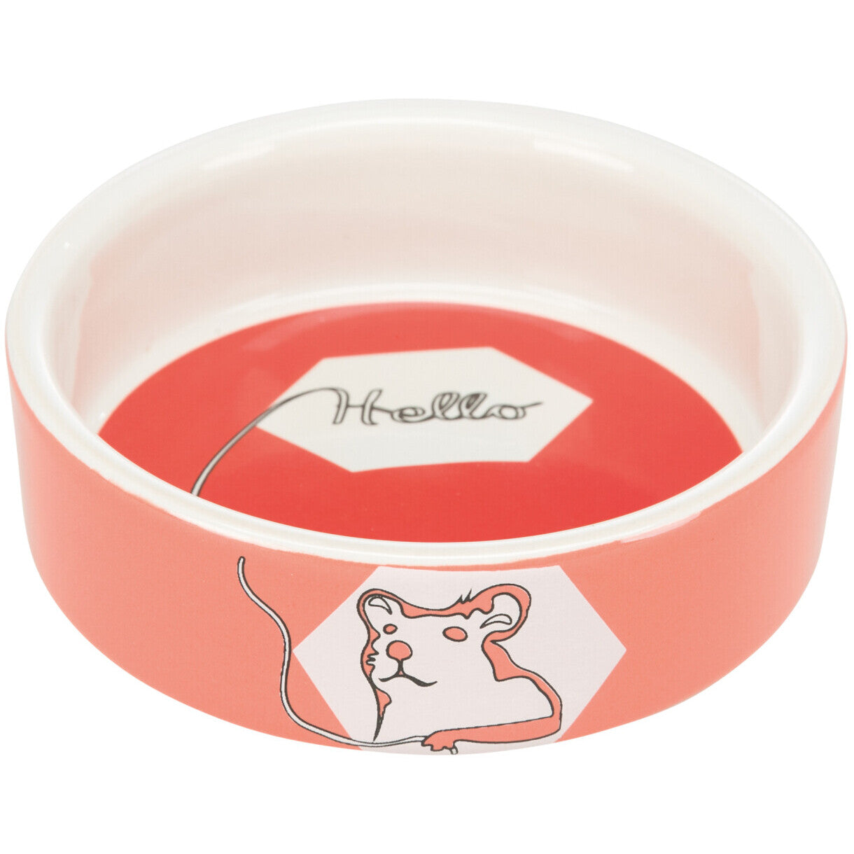 Trixie Hamsterskål i keramik 90 ml - ø 8 cm assorteret farver