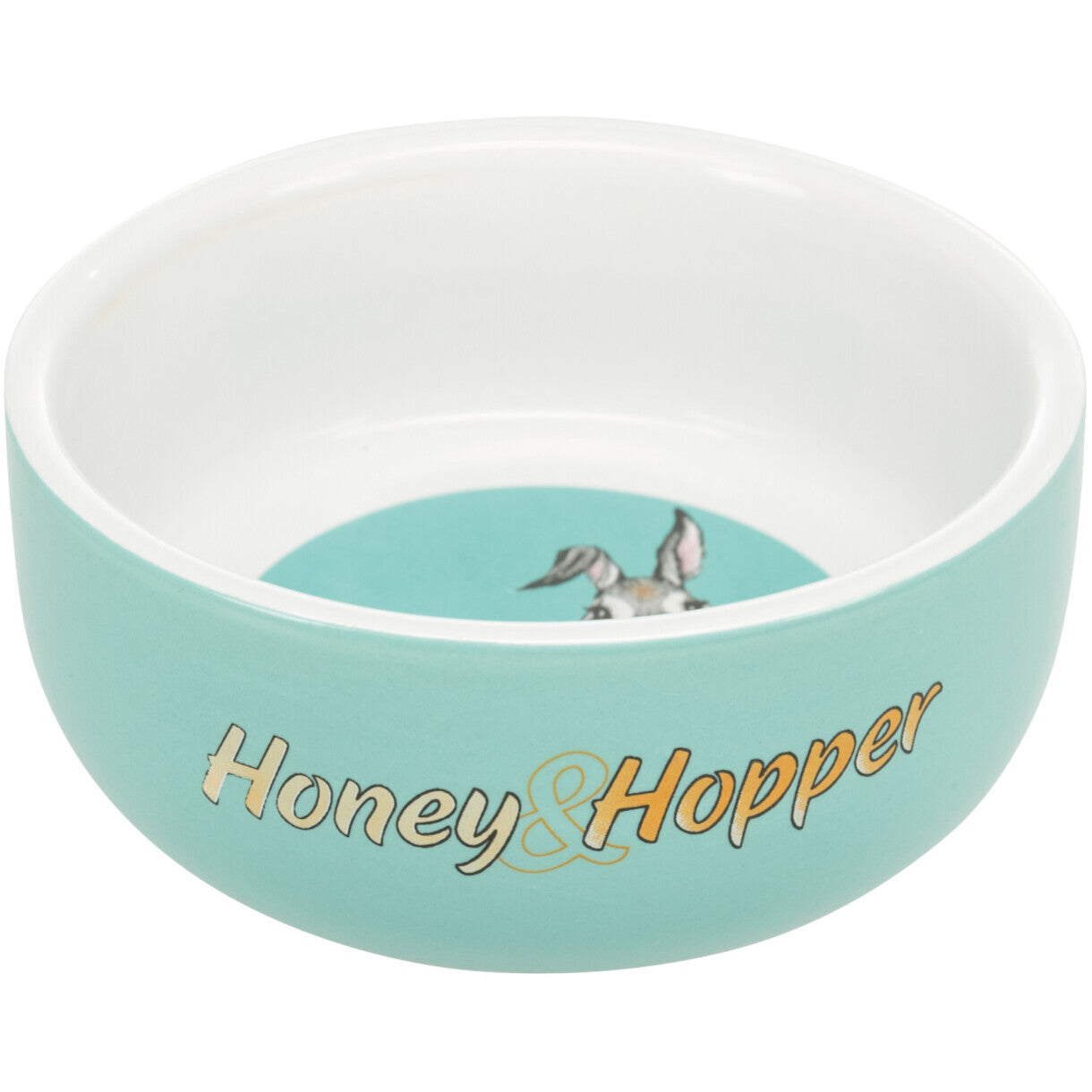 Trixie Kanin og marsvin skål i keramik Honey & Hopper 250 ml - ø 11 cm assorteret farver
