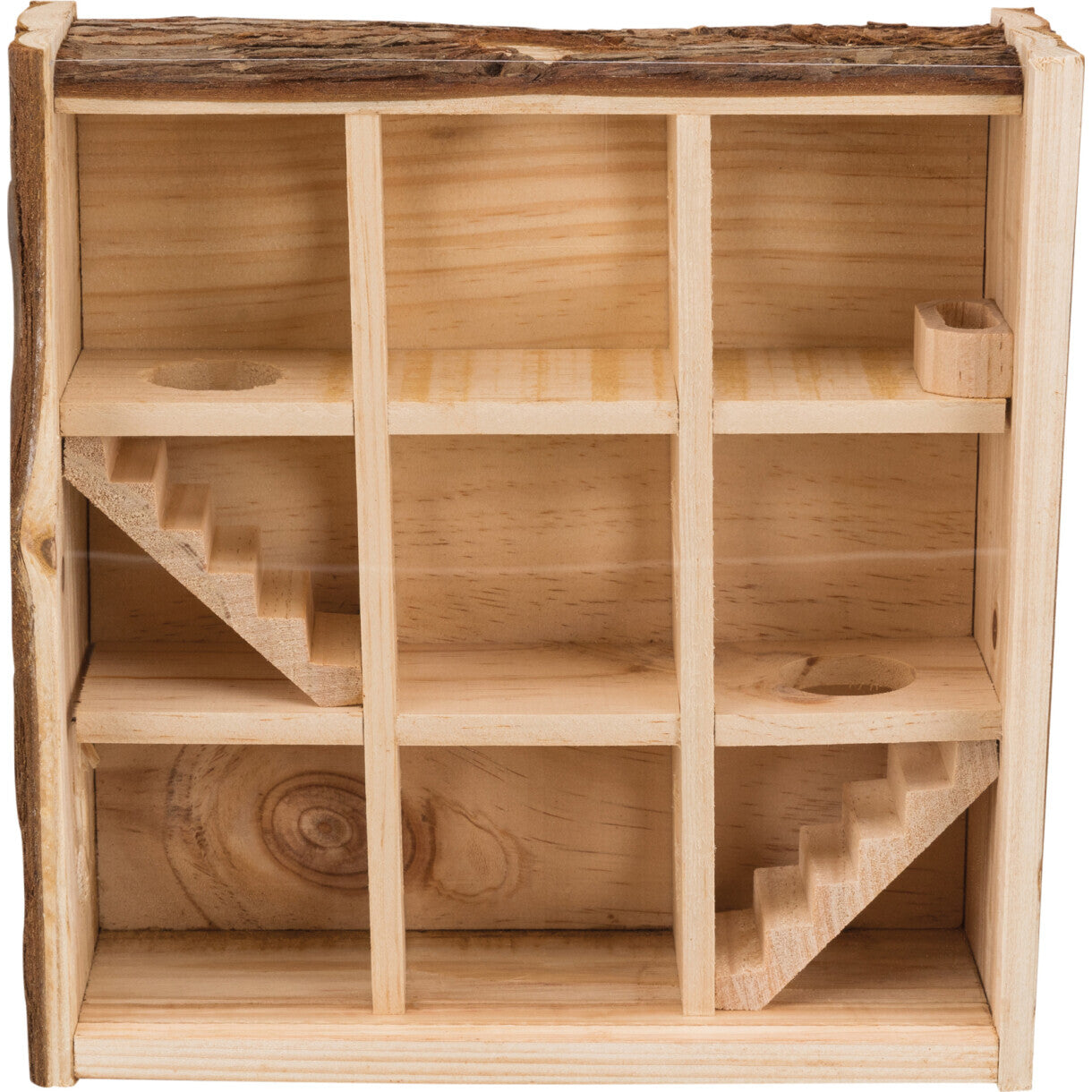 Trixie Natural Legetårn til Mus og Hamster - 30 x 30 x 10 cm