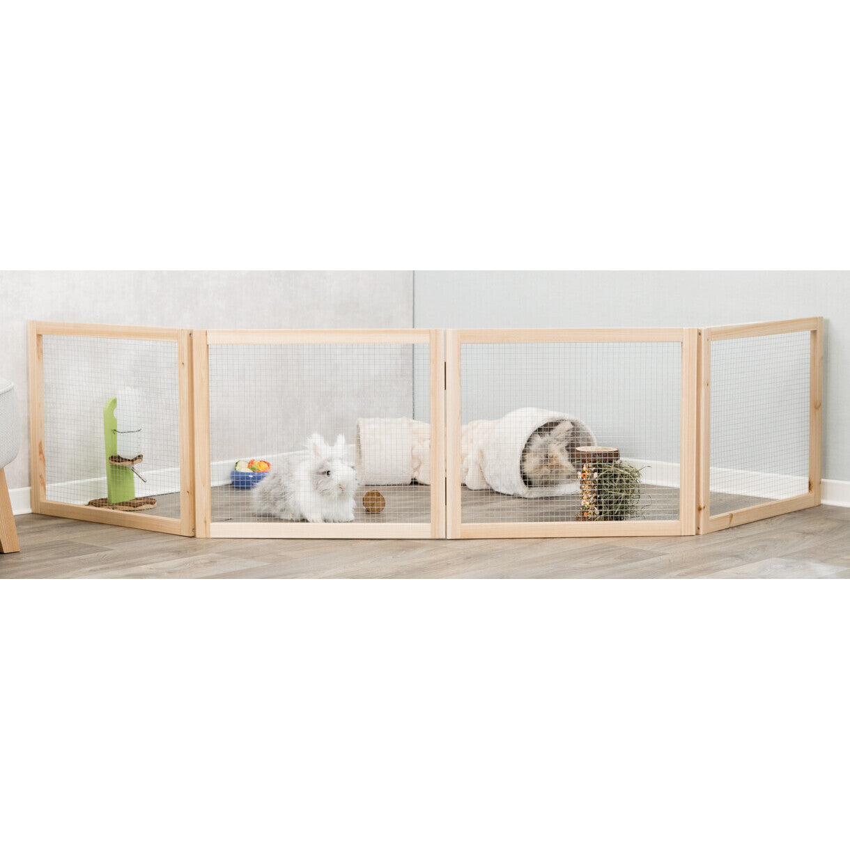 Trixie Indendørs gnaver og kaninløbegård 60 - 240 x 50 cm