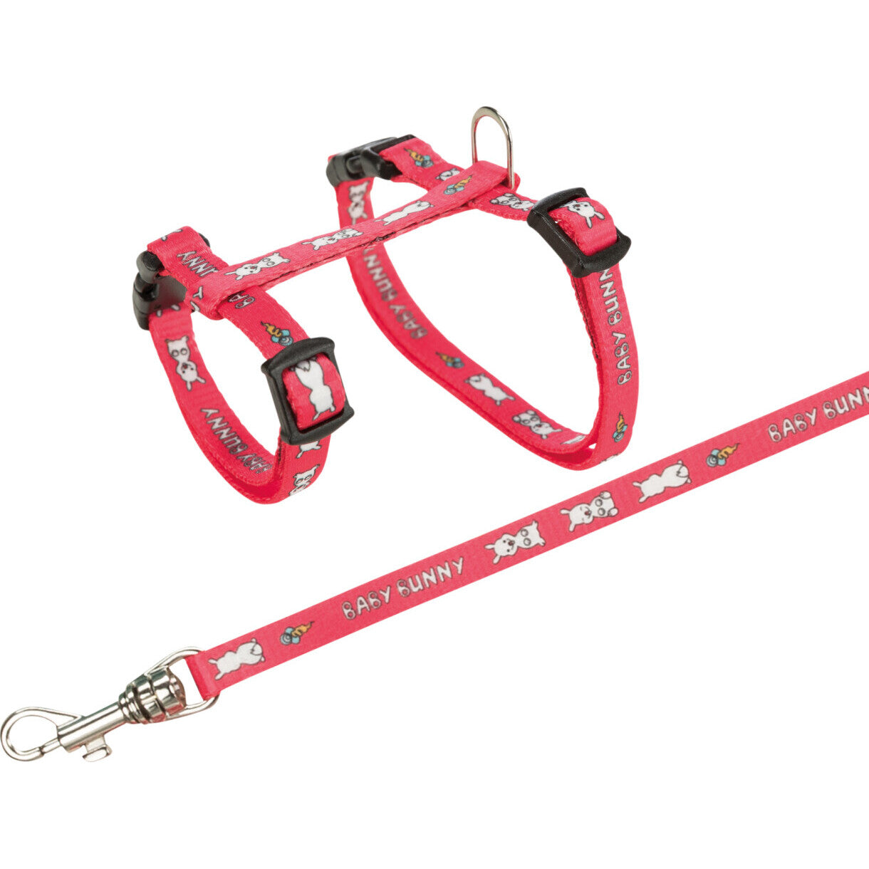 Trixie Dværgkaninsele med line - omkreds 20 - 33 cm - assorterede farver