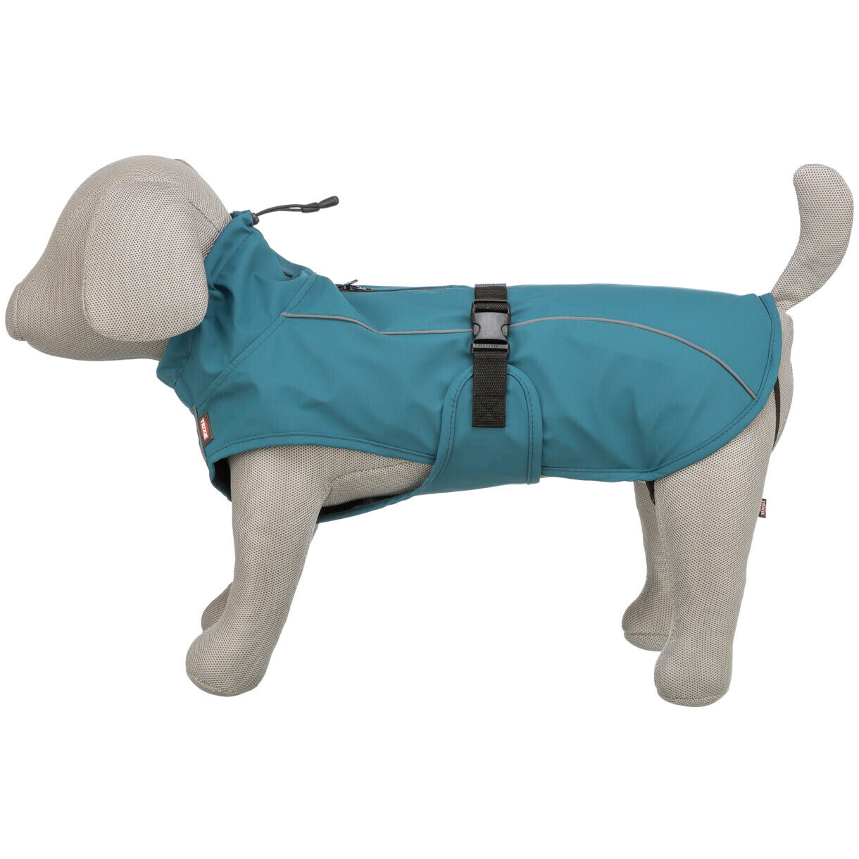 Trixie Vimy regnfrakke til hunde - Petrol