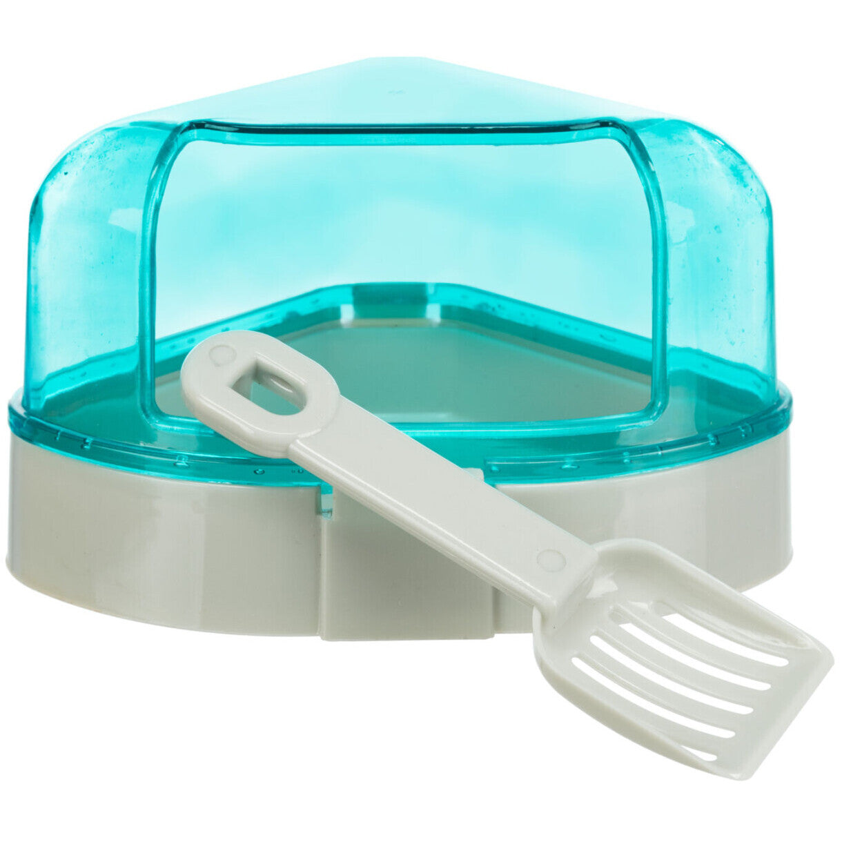 Trixie Hjørnetoilet med tag til hamster - mus og rotter 14 x 8 x 11 - 11 cm - assorteret farver