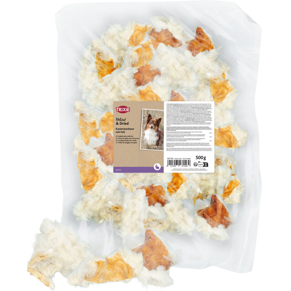 Trixie Kaninskind med pels hundesnack  - 500 g