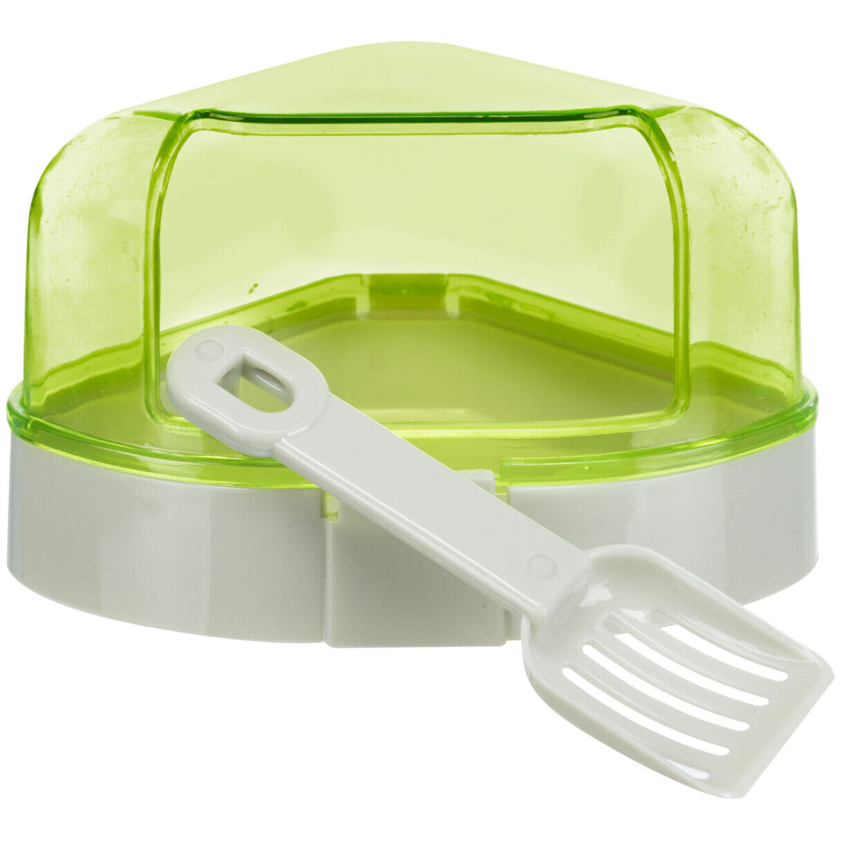 Trixie Hjørnetoilet med tag til hamster - mus og rotter 14 x 8 x 11 - 11 cm - assorteret farver