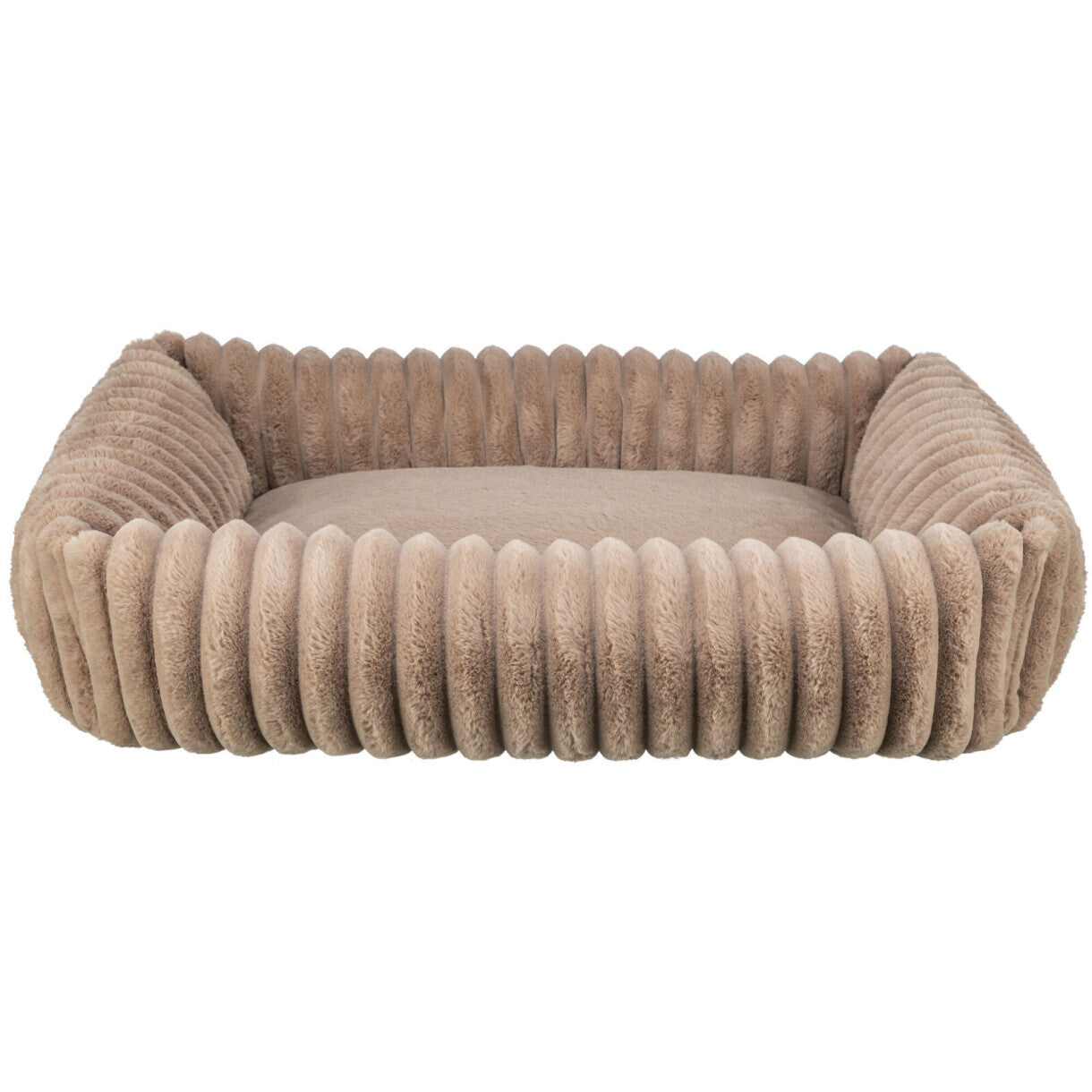 Trixie Lonni hundeseng, firkantet, fløjlsplys