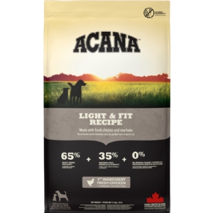 11,4 kg Acana Light & Fit hundefoder med kylling og fisk