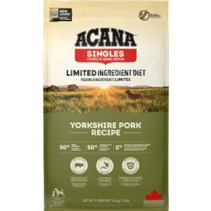 11,4 kg Acana Singles Yorkshire Pork hundefoder med gris