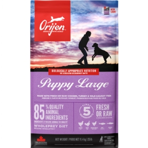 11,4 kg Orijen Puppy Large Breed med kylling og fisk