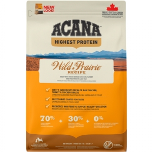 Acana Highest Protein  Wild Prairie hundefoder med kylling og fisk