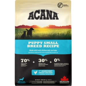 2 kg Acana Puppy Small Breed hvalpefoder med kylling og fisk