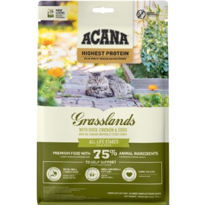 340 g Acana Highest Protein Grasslands kattemad med and og kylling