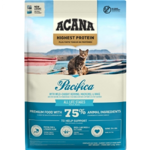 4,5 kg Acana Highest Protein Pacifica kattemad med makrel