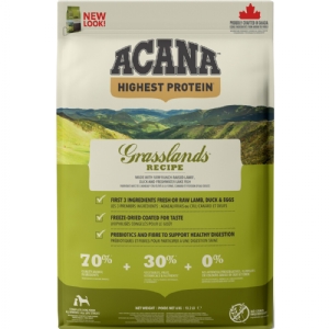 6 kg Acana Highest Protein Grasslands hundefoder med lam og and