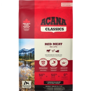 9,7 kg Acana Classics Red Meat hundefoder med lam og svinekød