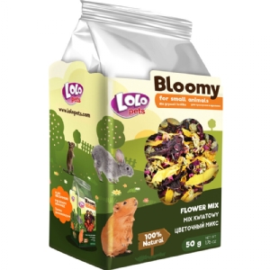 50 gr Lolo Bloomy Snack med blomster mix til kaniner og gnavere