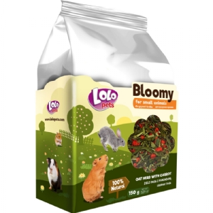 150 gr Lolo Bloomy Snack med havre og gulerødder til kaniner og gnavere