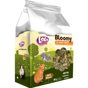 50 gr Lolo Bloomy Snack med brændenælde blade til kaniner og gnavere