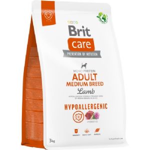 3 kg Brit Care Hypoallergenic med lam til voksne mellemstore hunde