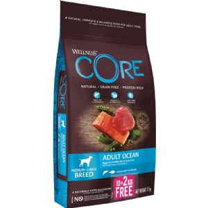 CORE Ocean Adult Medium/Large Breed med laks og tun 10+2 kg