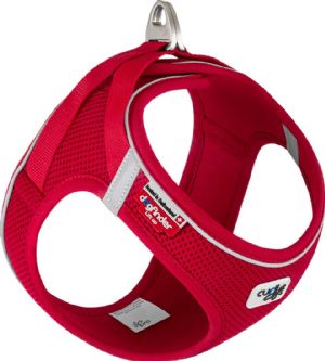 Curli Magnetic Vest hundesele Air-Mesh stof rød Small brystomfang fra 38,3 til 43,3 cm