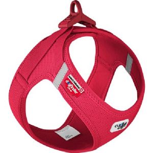 Curli hunde vestsele step in brystmål fra 30,2 til 33,8 cm - 2XSmall - rød