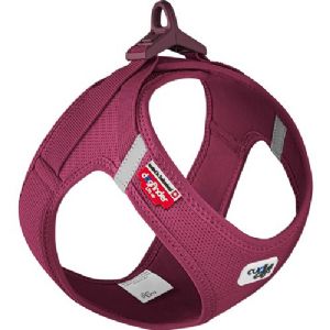 Curli hunde vestsele step in brystmål fra 30,2 til 33,8 cm - 2XSmall - mørke rød