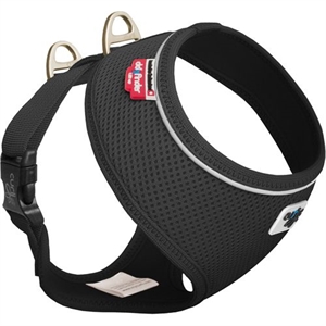 Curli basic hundesele Air-Mesh str. XLarge brystmål fra 54 til 62 cm Sort