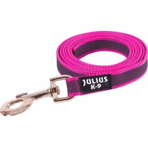 K9 hundeline uden håndtag pink - 20 mm - 2 meter