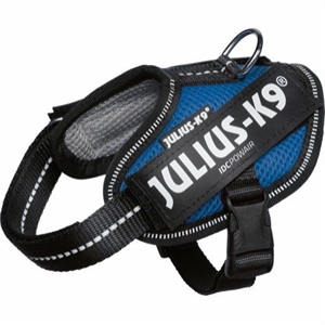 Julius K9 IDC POWAIR hundesele Str. baby 2 - 2XSmall - brystmål fra 33 til 45 cm Blå