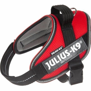 Julius K9 IDC POWAIR hundesele Str. Mini - Small - brystmål fra 49 til 67 cm Rød