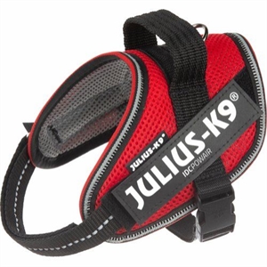 Julius K9 IDC POWAIR hundesele Str. Mini mini - XSmall - brystmål fra 40 til 53 cm Rød