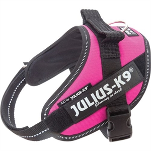 Julius K9 IDC hundesele Str. Mini - Small - brystmål fra 49 til 67 cm Mørk Pink