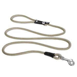 Curli Stretch Comfort hundeline beige ø10 mm - 1,8 m - max 40 kg hund