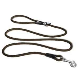 Curli Stretch Comfort hundeline brun ø10 mm - 1,8 m - max 40 kg hund