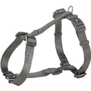 Trixie Premium H-hundesele brystomfang fra 30 til 44 cm x 10 mm - mørkegrå